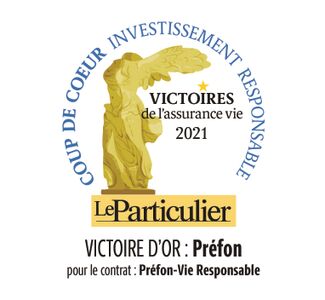 Logo Victoire d'Or de l'assurance-vie 2021 multisupports grand public